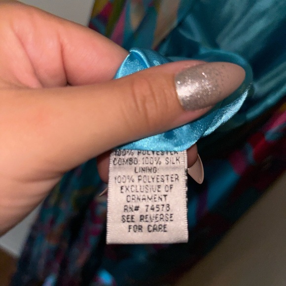 Vintage 2000’s colorful and flowy floral y2k prom dress/gown - Picture 8 of 8